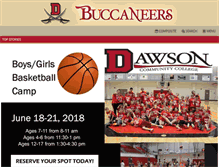 Tablet Screenshot of dawsonbucs.com